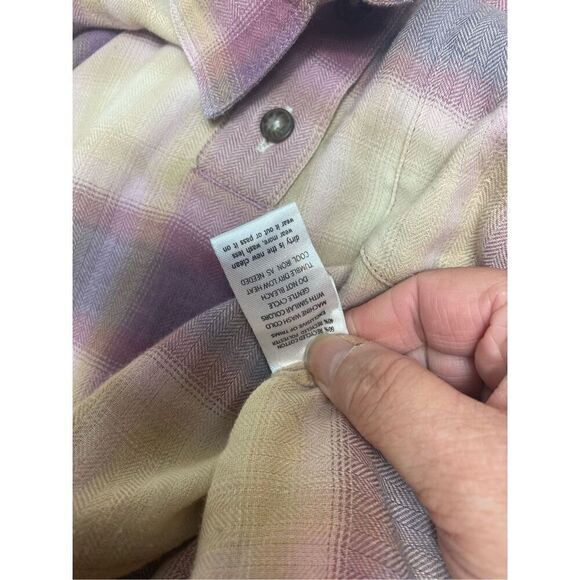 Toad&Co Women's Multicolor Plaid Button-Down Shacket Large - Picture 5 of 5